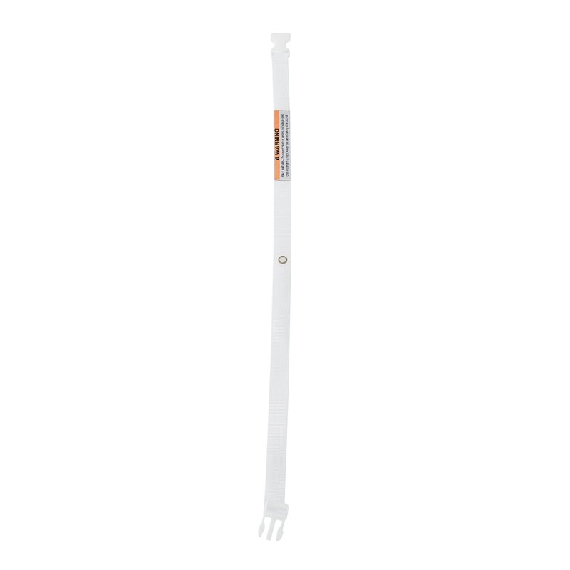 Pemberly Row Contemporary Elastic Safety Strap for Changing Pad in White