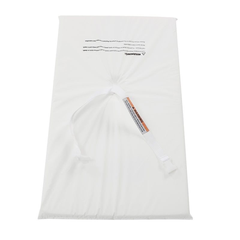 Pemberly Row Contemporary Elastic Safety Strap for Changing Pad in White