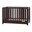 Pemberly Row Contemporary 4-in-1 Convertible Crib with Drawer Espresso