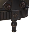 Pemberly Row French Vintage 2-Curved Door/2-Center Door Accent Chest in Brown