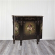 Pemberly Row French Vintage 2-Curved Door/2-Center Door Accent Chest in Brown