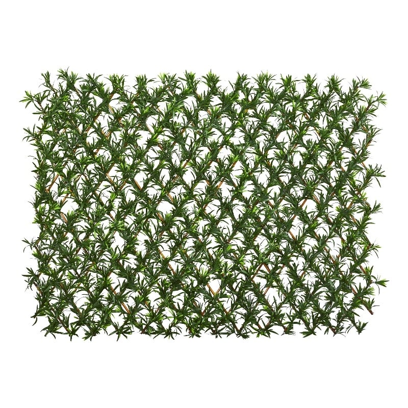 Pemberly Row Expandable Podocarpus Fence UV Resistant & Waterproof in Green