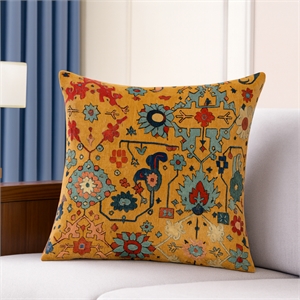 Pemberly Row Luxurious Accent 2 Cushion Covers + Inserts in Multi Color
