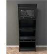 Pemberly Row Contemporary 4 Stack Barrister Bookcase in Black