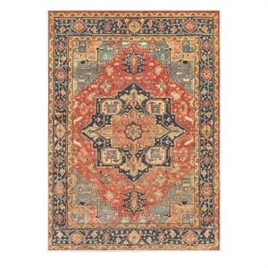 Pemberly Row Serapi Soft Washable Non Slip Area Rug (5.7' x 7.8')