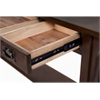 Pemberly Row Mission 3 Drawer Crofter Style Console Table in Walnut