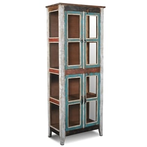 Pemberly Row Contemporary China Cabinet - 30&quotW in Multi Color