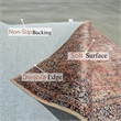 Pemberly Row Ushak Soft Washable Non Slip Area Rug (9' x 12')