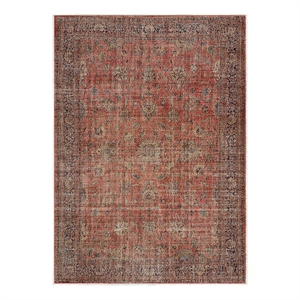 Pemberly Row Ushak Soft Washable Non Slip Area Rug (5.7' x 7.8')
