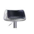 Pemberly Row Contemporary Adjustable Height Bar Stool in Slate