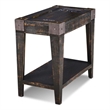 Pemberly Row Contemporary Solid Wood Open Side Table in Black