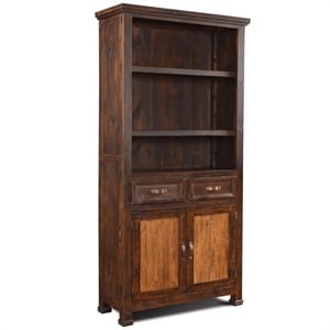 Pemberly Row Contemporary Copper China Cabinet in Copper Finish