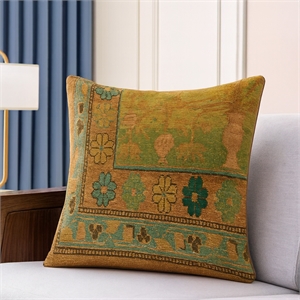Pemberly Row Luxurious Accent 2 Cushion Covers + Inserts in Multi Color
