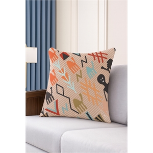 Pemberly Row Luxurious Accent Cushions Cover + Insert in Multi Color