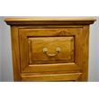 Pemberly Row Contemporary 4 Drawer File Cabinet in Light Brown Walnut