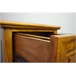 Pemberly Row Contemporary 4 Drawer File Cabinet in Light Brown Walnut