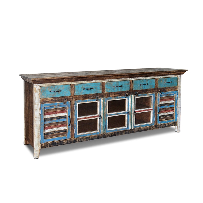 Pemberly Row Contemporary Solid Wood 82