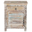 Pemberly Row 1-drawer 1-Door Solid Wood Nightstand (Left) in White