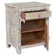 Pemberly Row 1-drawer 1-Door Solid Wood Nightstand (Right) in White