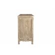 Pemberly Row 6-drawer 2-Door Carved Solid Wood Sideboard in Gray