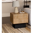 Pemberly Row Contemporary Solid Wood Square End Table in Brown