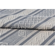 Pemberly Row Contemporary 8' x 10' Geometric Wool Area Rug in White/Gray