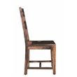 Pemberly Row Mid-Century 7-piece Solid Wood Dining Set in Dark Brown
