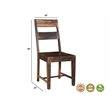 Pemberly Row Mid-Century 7-piece Solid Wood Dining Set in Dark Brown