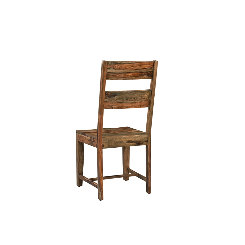 Pemberly Row Mid-Century 9-piece Solid Wood Dining Set in Brown