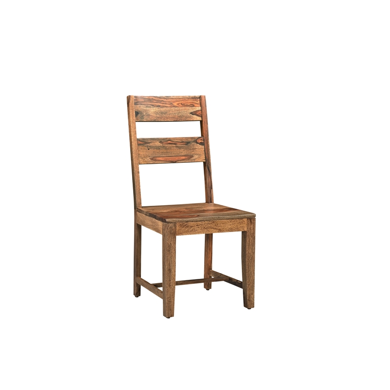 Pemberly Row Mid-Century 9-piece Solid Wood Dining Set in Brown