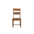 Pemberly Row Mid-Century 9-piece Solid Wood Dining Set in Brown