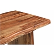 Pemberly Row Mid-Century 9-piece Solid Wood Dining Set in Brown