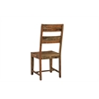 Pemberly Row Mid-Century 6-piece Live Edge Wood Dining Set in Brown