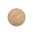 Pemberly Row Contemporary Round Solid Wood Coffee Table in Beige