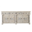 Pemberley Row Solid Mango Wood White Sideboard Rectangular Weathered Finish 89