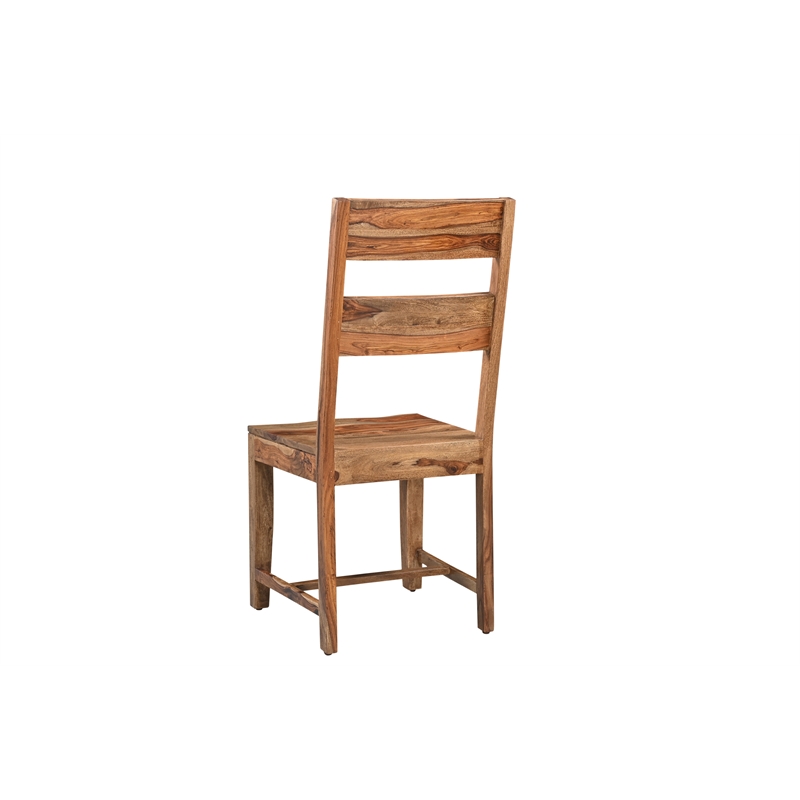 Pemberly Row 7-piece Live Edge Solid Wood Dining Set in Brown