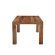Pemberly Row 7-piece Live Edge Solid Wood Dining Set in Brown