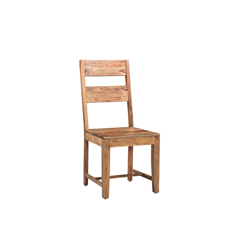 Pemberly Row 7-piece Live Edge Solid Wood Dining Set in Brown