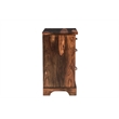 Pemberly Row 2-piece Live Edge Solid Wood Desk Set in Dark Brown