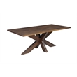Pemberly Row 7-piece Live Edge Solid Wood Dining Set in Brown