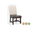 Pemberly Row 7-piece Live Edge Solid Wood Dining Set in Brown