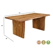 Pemberly Row 7-piece Live Edge Solid Wood Dining Set in Brown