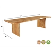 Pemberly Row 13-piece Live Edge Solid Wood Dining Set in Brown