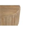 Pemberly Row Traditional Round Solid Wood Coffee Table in Brown