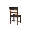 Pemberly Row Dark Brown Wood 7-Piece Dining Set with Live Edge Table and Chairs