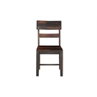 Pemberly Row Dark Brown Wood 7-Piece Dining Set with Live Edge Table and Chairs
