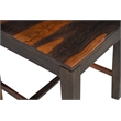 Pemberly Row Dark Brown Wood 7-Piece Dining Set with Live Edge Table and Chairs