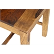 Pemberly Row Brown Solid Wood 7-Piece Dining Set with Live Edge Table and Chairs