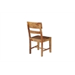 Pemberly Row Brown Solid Wood 7-Piece Dining Set with Live Edge Table and Chairs