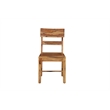 Pemberly Row Brown Solid Wood 7-Piece Dining Set with Live Edge Table and Chairs